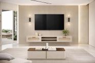 Rack Suspenso Santorini MDF 1.80m 2 Gavetas Com Design Clean