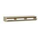 Rack Suspenso Slim Curvo 160cm para TV até 55” Moderno Luxo com Portas Basculantes - Olivar Móveis