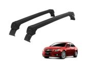 Rack Teto Alumínio Preto Cruze Sedan (até 2015)