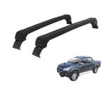 Rack Teto Alumínio Preto Hilux Cabine Dupla (a Partir 2005)