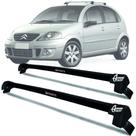 Rack Teto Aluminio Prime Citroen C3 2002 a 2012 Preto PR146