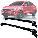 Rack Teto Aluminio Prime Fiat Cronos 2017 até 24 Preto PR182