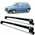 Rack Teto Aluminio Prime Fiat Uno 84 até 92 4pts Preto PR111
