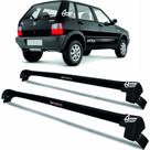 Rack Teto Aluminio Prime Fiat Uno Way 2pts 01-14 Preto PR112