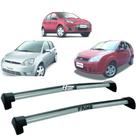 Rack Teto Aluminio Prime Ford Fiesta Hatch 04/14 Prata PR030