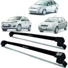 Rack Teto Aluminio Prime Ford Fiesta Sedan 04/14 Preto PR141