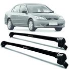 Rack Teto Aluminio Prime Honda Civic 04 até 2006 Preto PR108