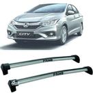 Rack Teto Aluminio Prime Honda New City 16 até 19 Prata