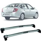 Rack Teto Aluminio Prime Renault Symbol 08 a 13 Prata PR038