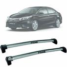 Rack Teto Aluminio Prime Toyota Corolla 15 a 19 Prata PR013