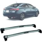 Rack Teto Aluminio Prime Toyota Yaris Sedan 18/ 26 Prata PR0