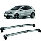 Rack Teto Aluminio Prime VW Gol G7 18/ 19 4pts Prata PR021