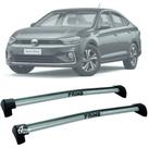 Rack Teto Aluminio Prime VW Virtus 2024 até 26 Prata PR098