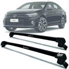 Rack Teto Aluminio Prime VW Virtus 2024 até 26 Preto PR207