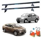 Rack Teto Prisma Sedan E Hatch 2006 A 2015 + 2 Cinta Catraca