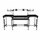 Rack Titanium Linear RAV-L Ideal Para Set DJ Conta com Suporte Vesa Para 2 Monitores LCD 24"
