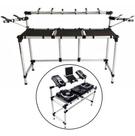 Rack Titanium Rdj Mk2 Custom P/ 2 Pickups, Mixer e Caixas de Som Monitores de Referencia