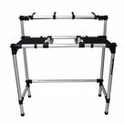 Rack Titanium RDJCDJ Para Mixer e CDJs Com Suporte Notebook, Processador de Efeitos e Equalizador