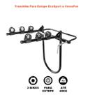 Rack Transbike Estepe Pneu Com Alças Suporte 3 Biciletas