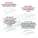 Rack Travessa Aluminio de Teto Vhip Longarina Prata C.709
