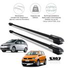 Rack Travessa de Teto Preto Aluminio Captiva e Sandero Stepway Hatch 08 a 21