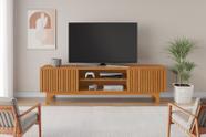 Rack trunfo para tv 70'' 2 portas de correr ripadas