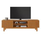 Rack Trunfo para Tv até 70" 2 Portas Ripado Cor:Cinamomo