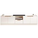Rack Tucuma 2.3 4 Portas 1 Gaveta Jb Bechara Cor Off White