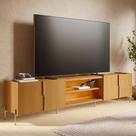 Rack Tv 85 Pol 237cm com Led Gior Naturale C05 - Mpozenato Rack Tv 85 Pol 237cm com Led Gior Naturale C05 - Mpozenato