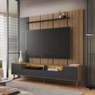 Rack TV com Gavetas e Iluminação Led 2,00m Painel c/ Prateleira Superior Rack TV com Gavetas e Iluminação Led 2,00m Painel c/ Prateleira Superior