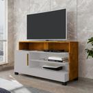 Rack Tv Sala Até 46 Polegadas Home Estante Organizador Multiuso Nicho