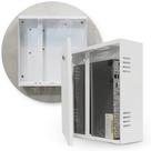 Rack Vertical Caixa Organizadora Metálica P/dvr L350 Cftv