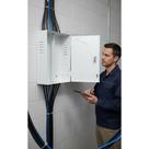 Rack Vertical Organizador Metálico Branco P/ DVR CFTV