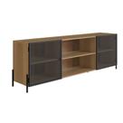 Rack York 180cm Estrutura Preto Fosco - Hanover