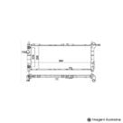 Radiador Corsa 1.0 / 1.4 / 1.6 16V MPFI ( 94 - 02 ) com Ar / Automatico / Aluminio Brasado