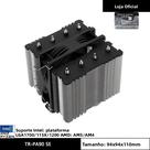 Radiador De Resfriamento a Ar Para CPU Com 4 Tubos De Calor Thermalright TR-PA90 SE, Torre Dupla Com