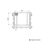 Radiador Omega 2.0 GLS ( 92 - 98 ) com / sem Ar / Manual / Aluminio Brasado