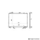 Radiador Pajero 3.5 V6 ( 02 &gt ) com / sem Ar / Automatico / Manual / Aluminio Brasado