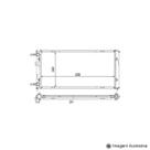 Radiador Polo 1.8 Classic ( 99 - 02 ) sem Ar / Manual / Aluminio Mecanico