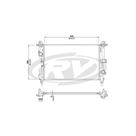 Radiador Toro 2016 a 2019 Visconde 12547 Radiador Toro 2016 a 2019 Visconde 12547