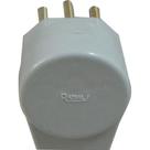 Radial Pino Gigante 2P+T Cinza 10A - Kit C/10 Pc Radial Pino Gigante 2P+T Cinza 10A - Kit C/10 Pc