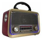 Rádio Am Fm Antigo Retrô Com Usb Bluetooth Recarregável 110/220 - Lanterna