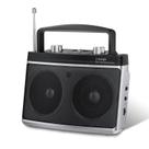 Rádio AM/FM portátil Audiocrazy com alto-falante Bluetooth