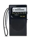 Rádio AM/FM portátil Coby Retro Pocket com bateria de 800 horas Rádio AM/FM portátil Coby Retro Pocket com bateria de 800 horas