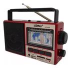 Rádio AM FM Retrô Portátil Com Bluetooth Cartão SD TF Auxiliar Bivolt 110/220v-Enviamos no mesmo dia