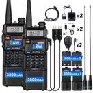 Rádio amador BAOFENG UV-5R 8W com 4 baterias 3800mAh e 1800mAh
