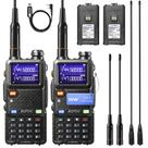 Rádio amador BAOFENG UV-5RM Plus 10W portátil de banda dupla, pacote com 2 unidades