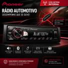 Radio Automotivo Aparelho Pioneer Mp3 Player Mvh235bt Com Usb Bluetooth Am Fm Som Automotivo para Carro Com Antena Interna