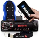 Radio Automotivo Sem Toca Cd Mp3 Player Bluetooth 2 Usb Carrega Celular + Controle 500m Stetsom