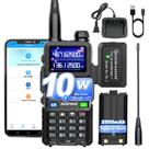 Rádio bidirecional BAOFENG 5RM 10W Bluetooth 2500mAh Bateria